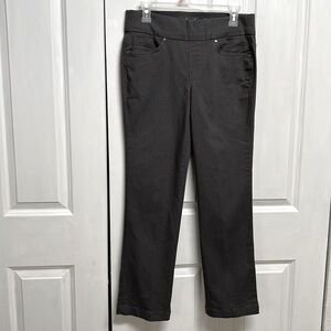 Gloria Vanderbilt Slimming Effect Dark Gray 5 Pocket Mid Rise Pull Up Pants 6